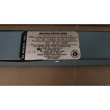 SL Waber Electric UL7415-6 Multiple Outlet Strip