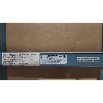 SL Waber Electric UL7408 Outlet Vertical Power Strip